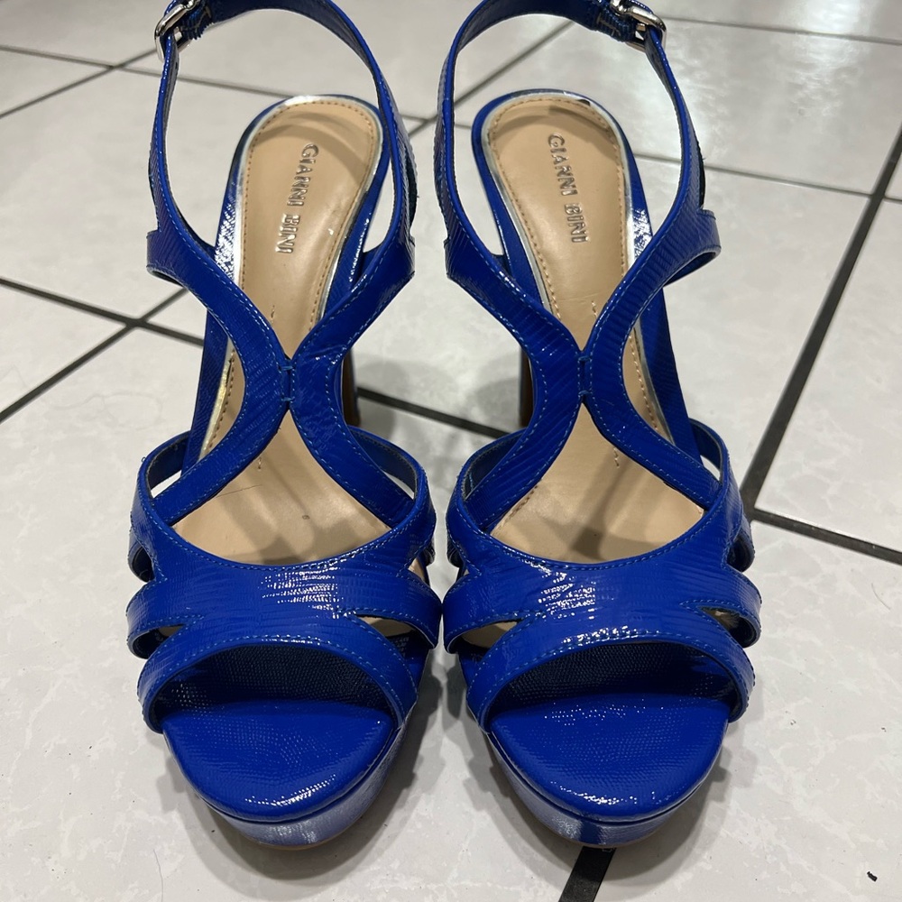 Gianni Bini Royal Blue Strappy Heels